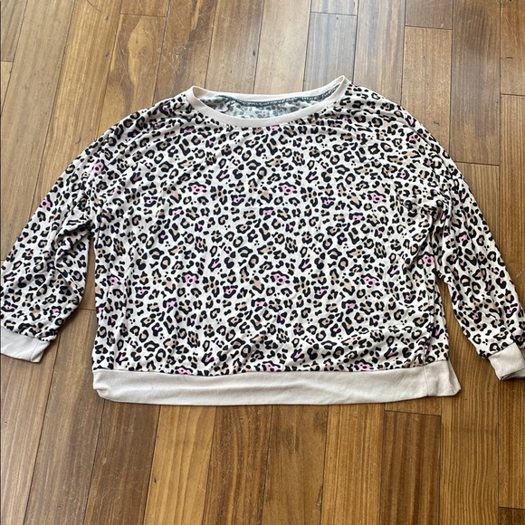 Muk Luks Tops - Muk Luks Leopard Print Sweater